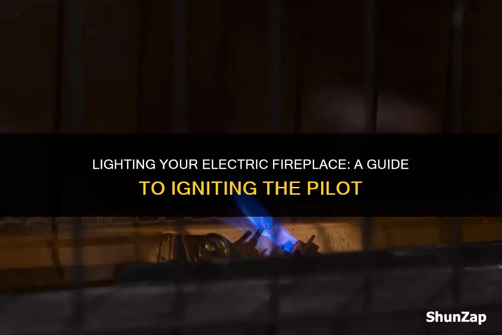 how to light pilot on electric fireplace