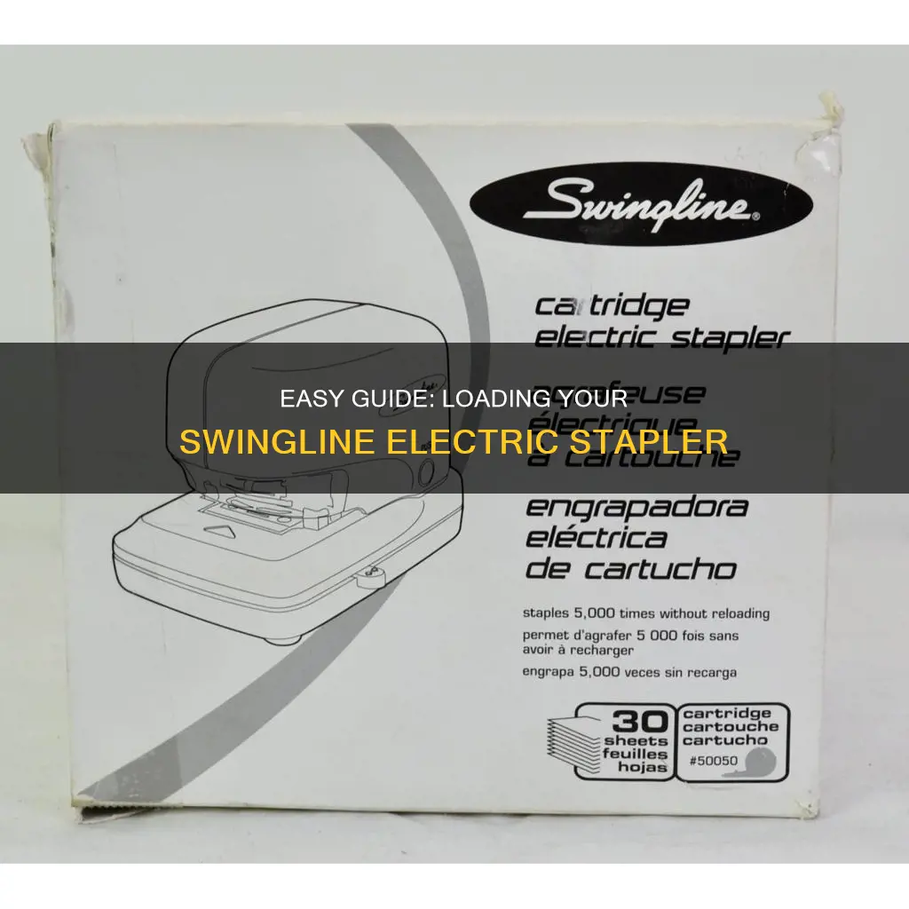 how to load a swingline electric stapler