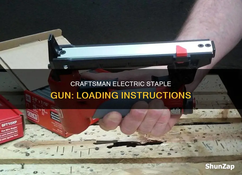 how to load craftsman electric staple gun