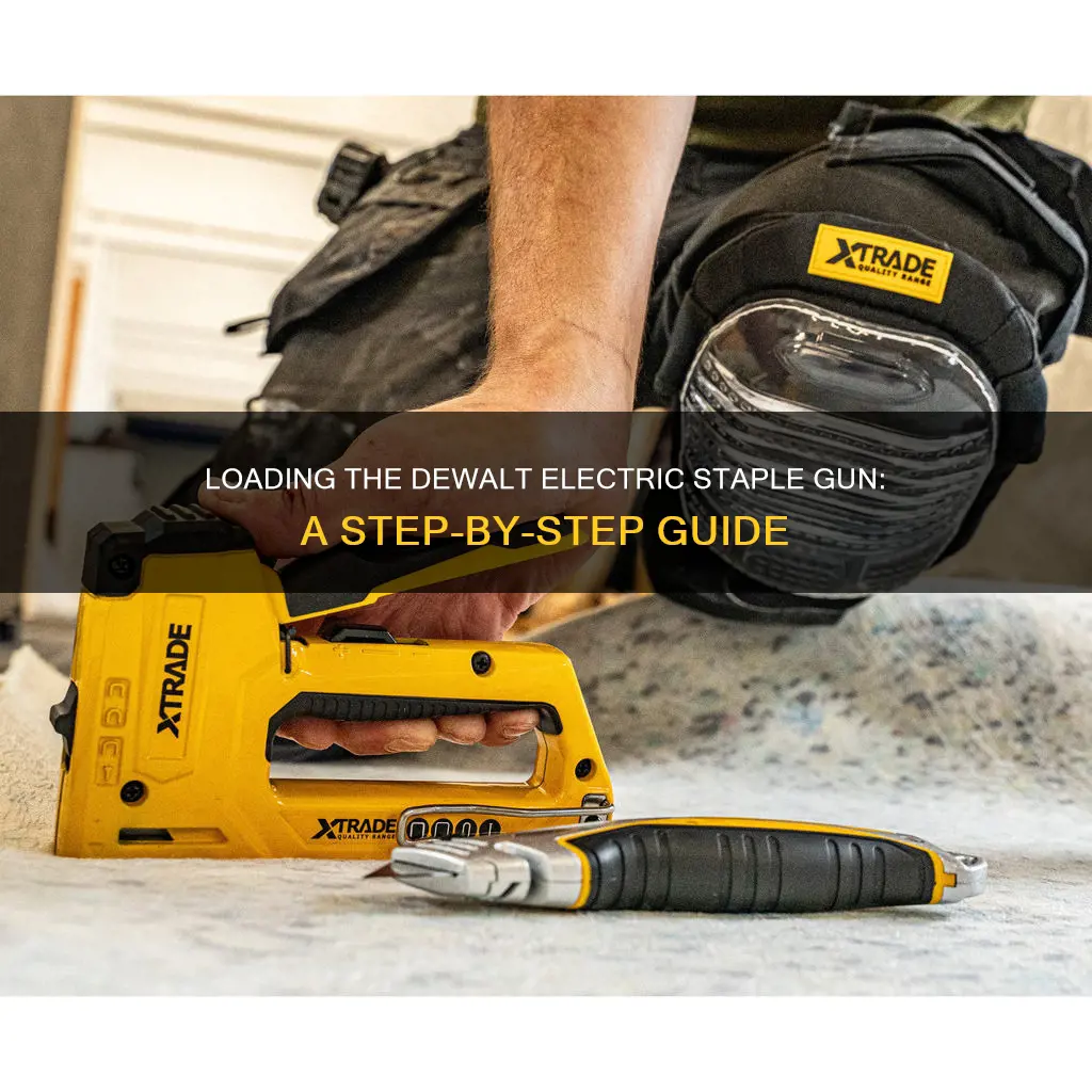 how to load dewalt electric staple gun