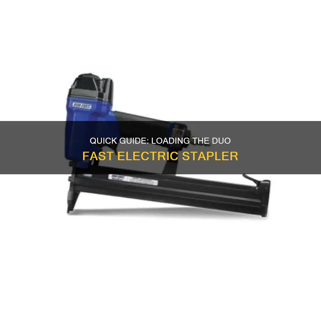 how to load duo fast electric stapler