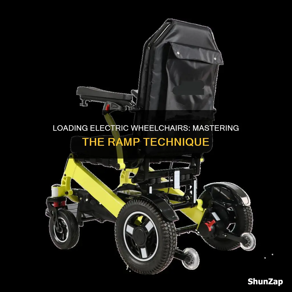 how to load electric wheelchair on ramp