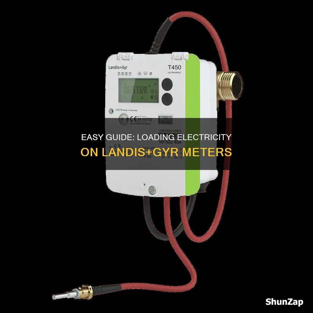 how to load electricity on landis gyr