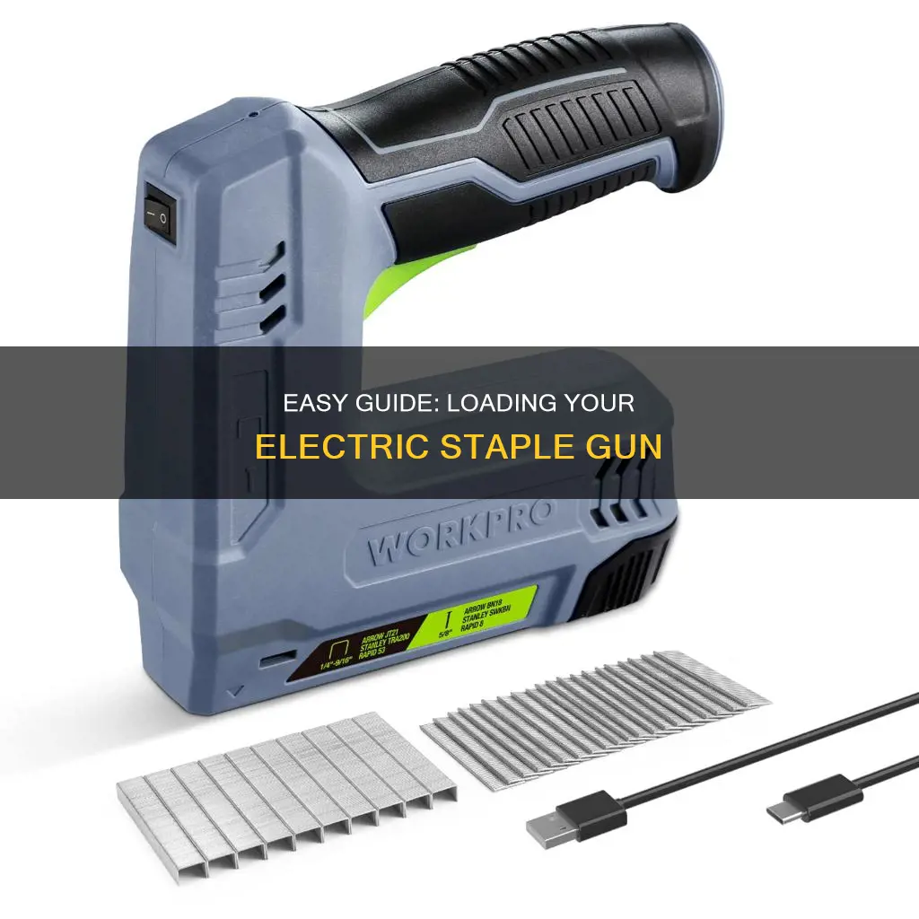 how to load electro matic staple gun