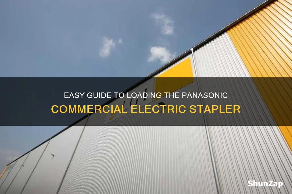 how to load panasonic commercial electric stapler