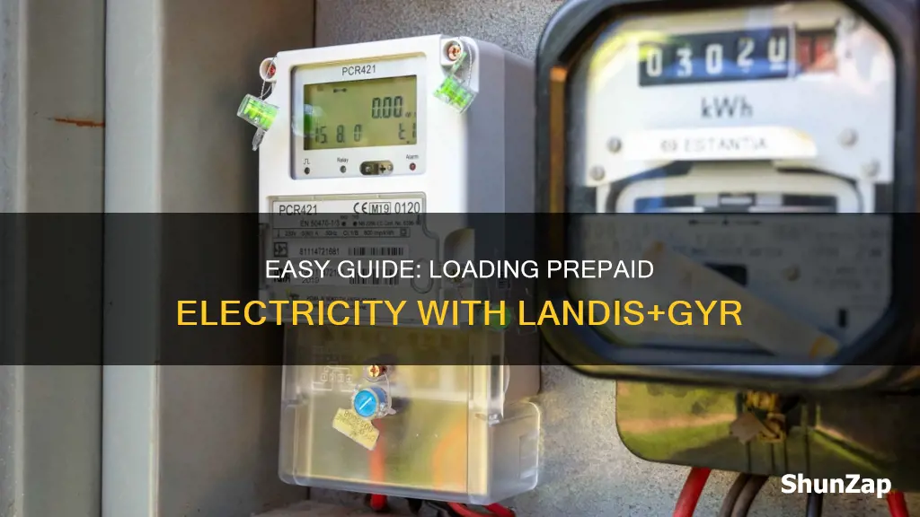 how to load prepaid electricity landis gyr