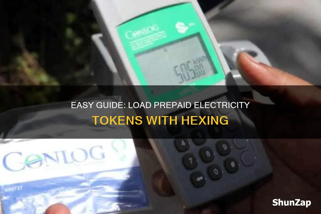 how to load prepaid electricity token hexing