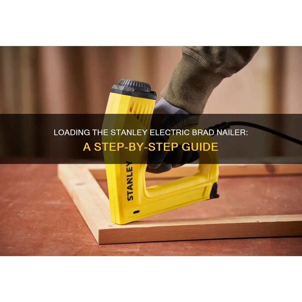 how to load stanley electric brad nailer