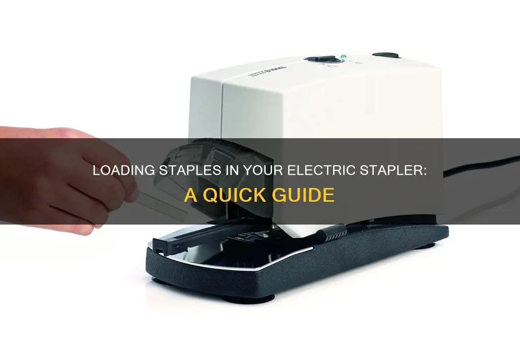 how to load staples in electric stapler
