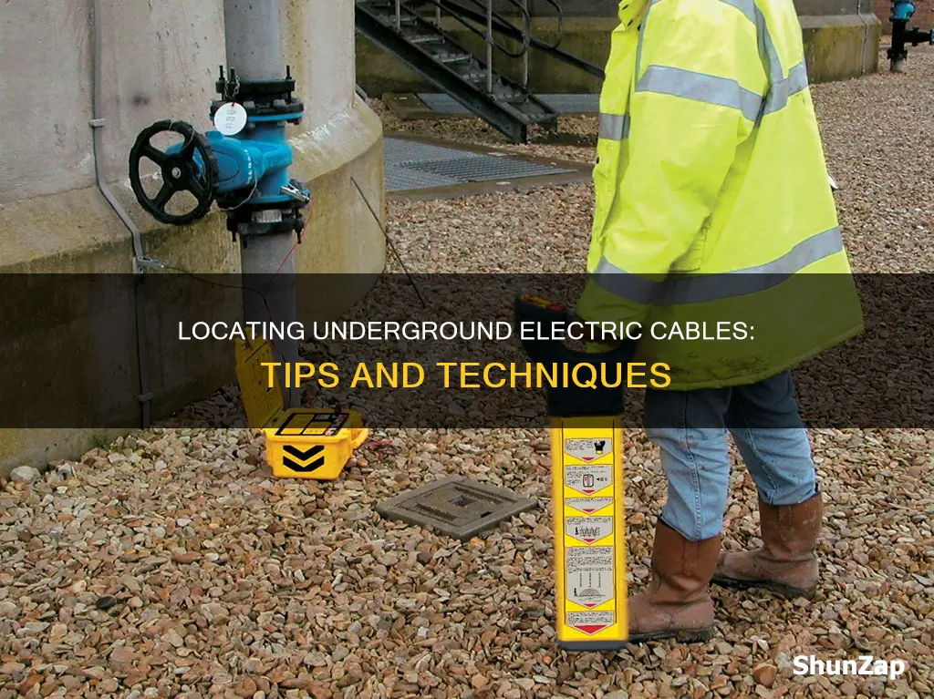 how to locate existing underground electric cables