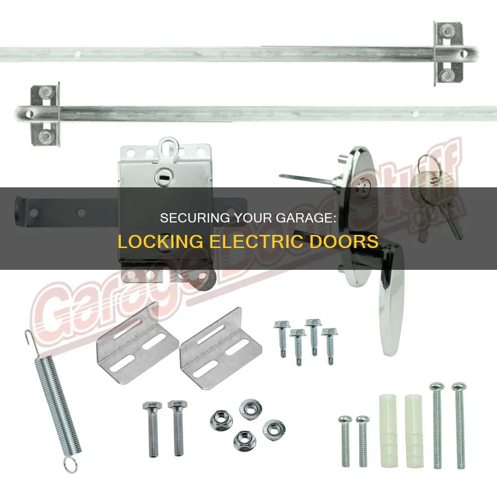how to lock an electric garage door