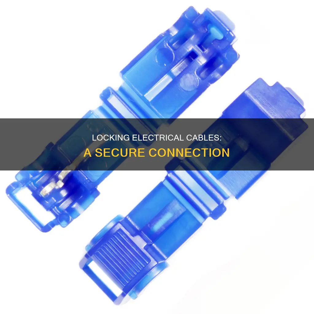 how to lock two electrical cables together