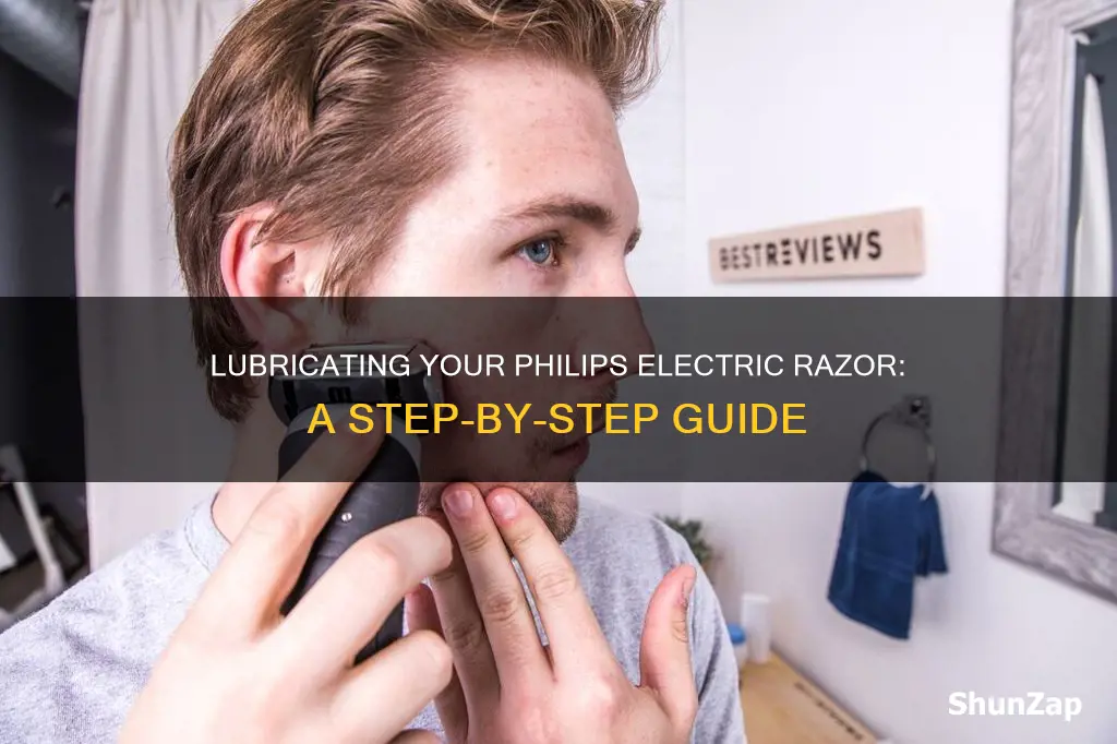 how to lubricate a philips electric razor