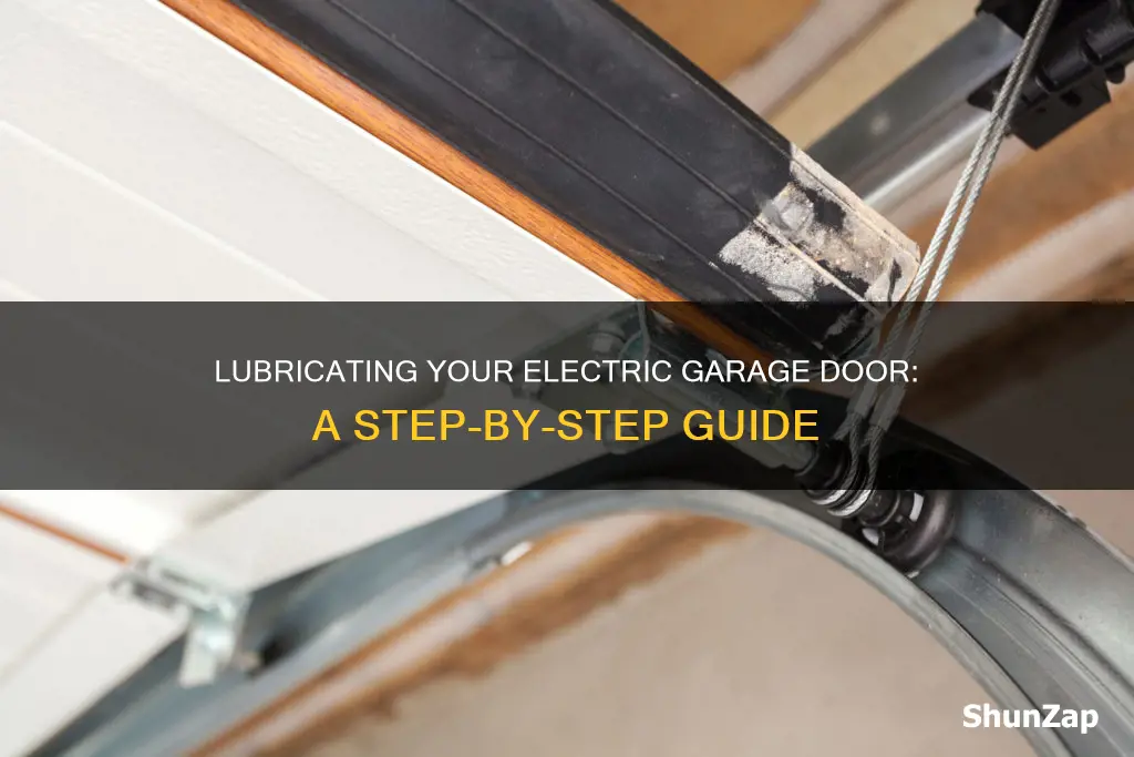 how to lubricate an electric garage door