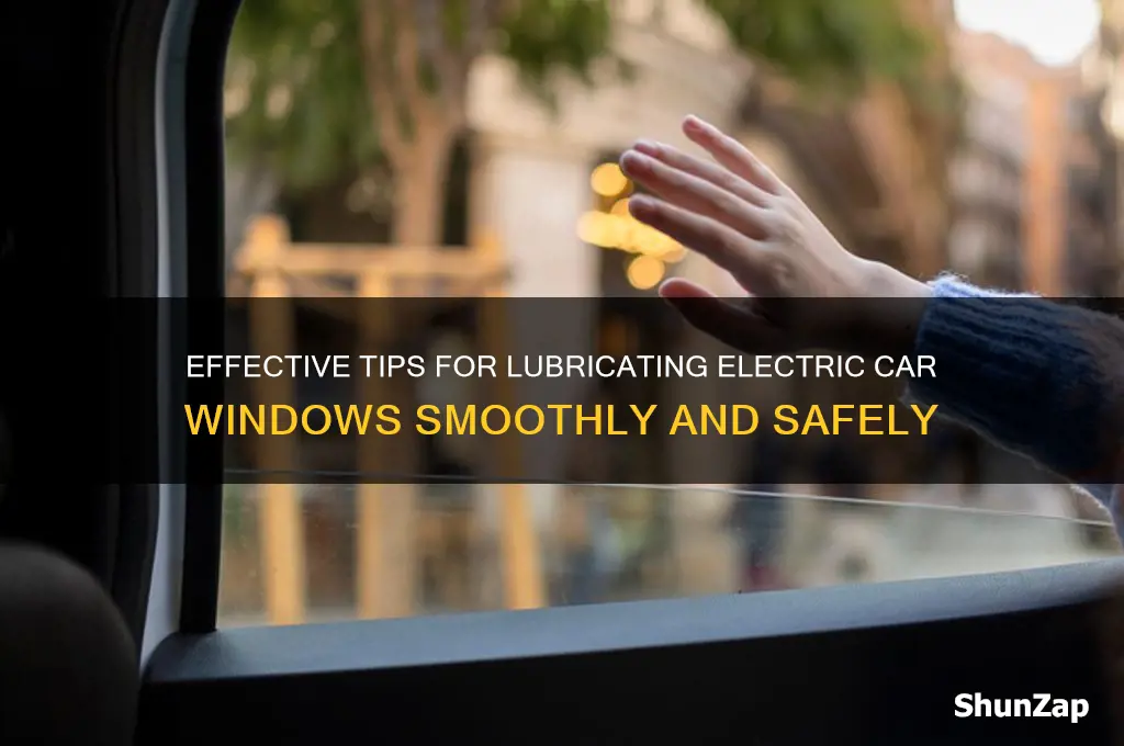 how to lubricate electric car windows