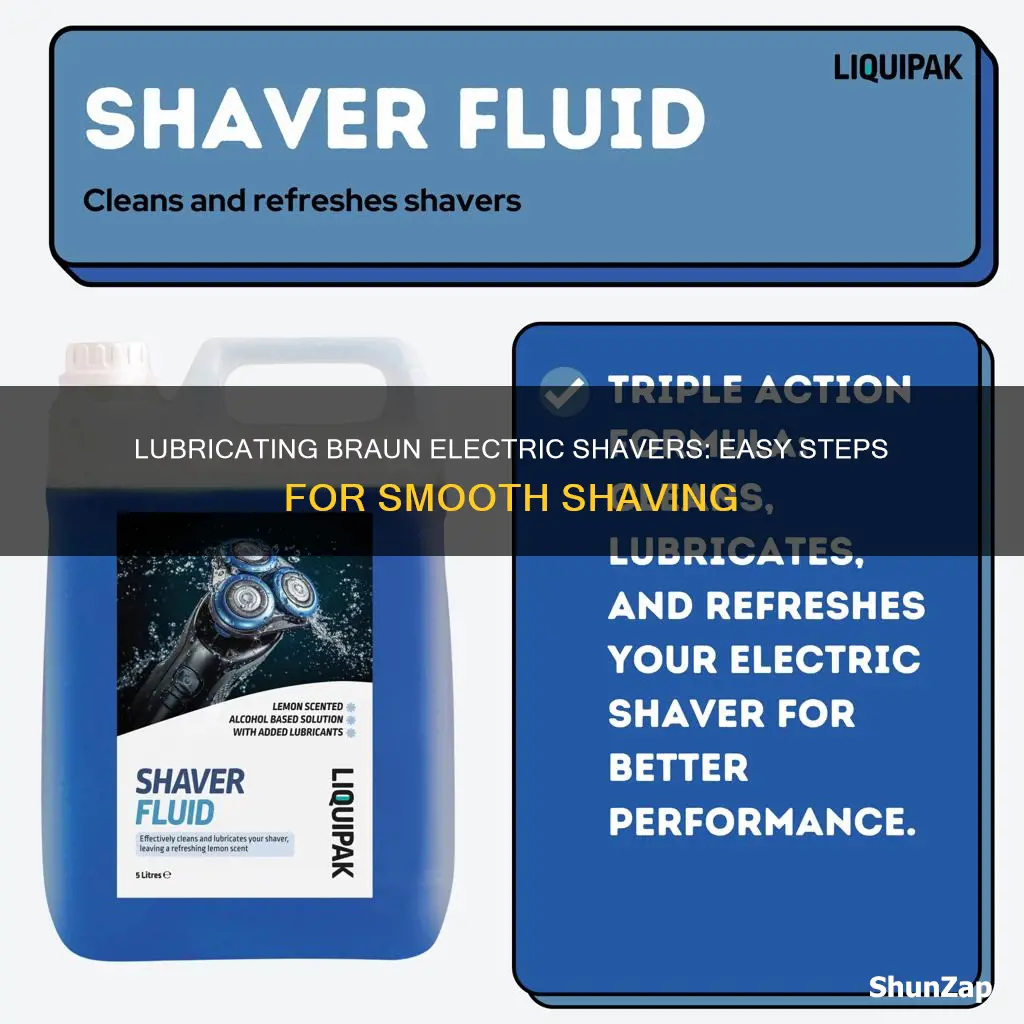 how to lubrictae a bruan electric shaver