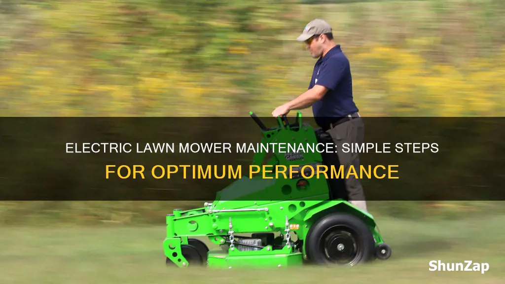 how to maintain an electric lawn mower