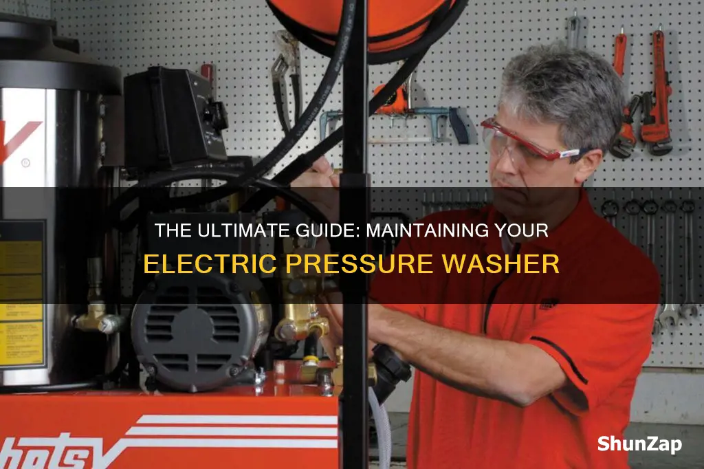 how to maintain an electric pressure washer