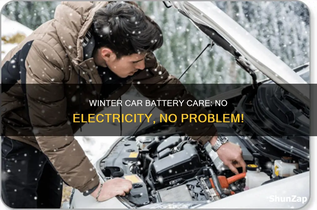 how to maintain car battery in winter no electric