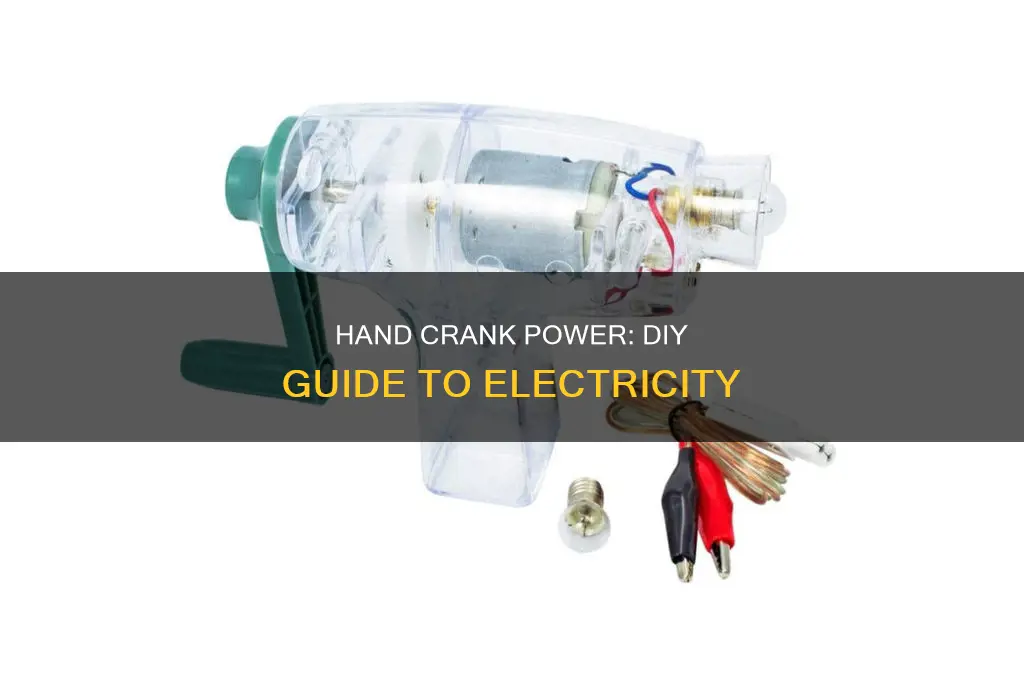 how to maje a hand crank electric