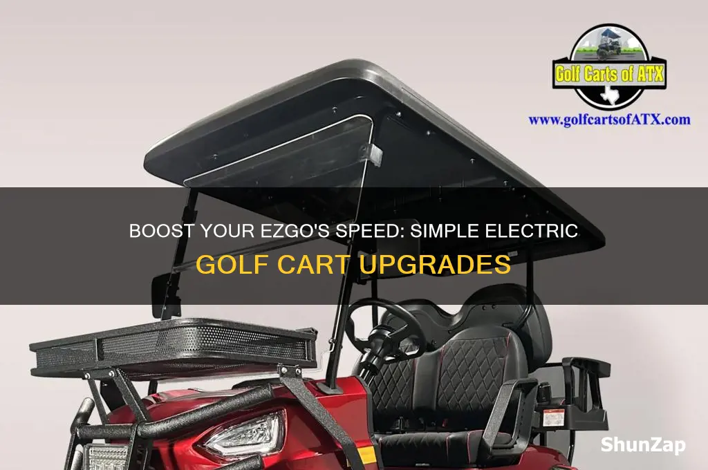 how to make a electric ezgo car go faster