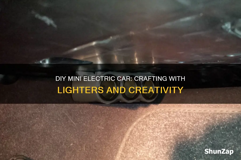 how to make a mini electric car from lighters