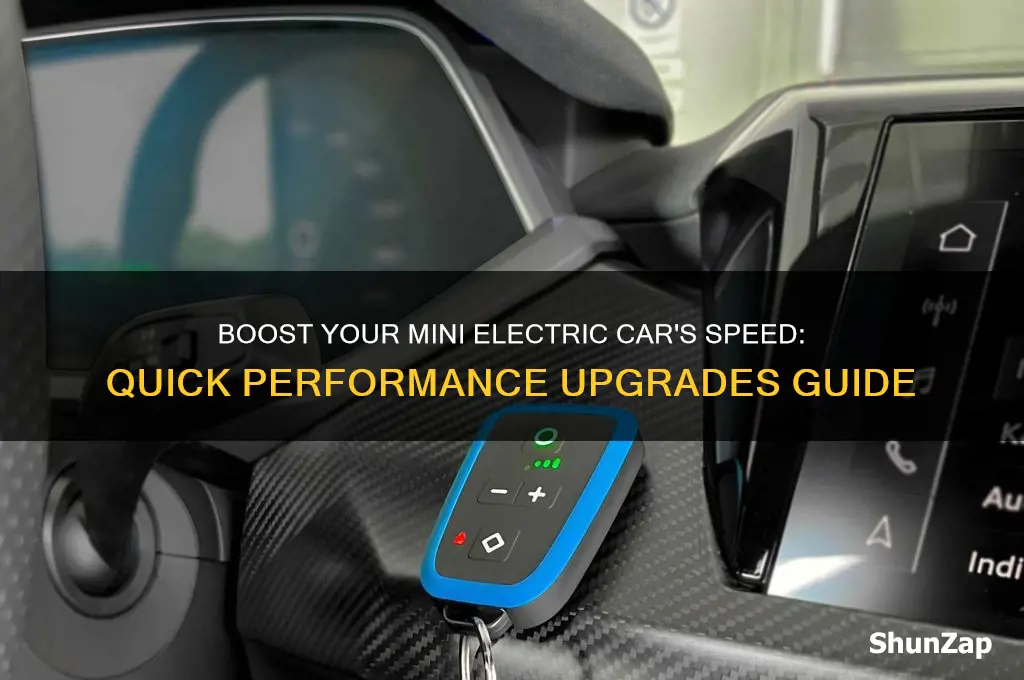 how to make a mini electric car super fast