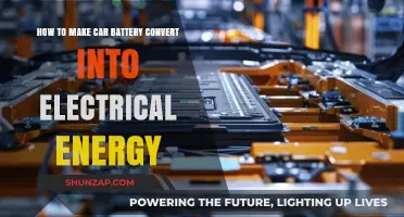 Transform Your Car Battery: A Guide to Generating Electrical Energy