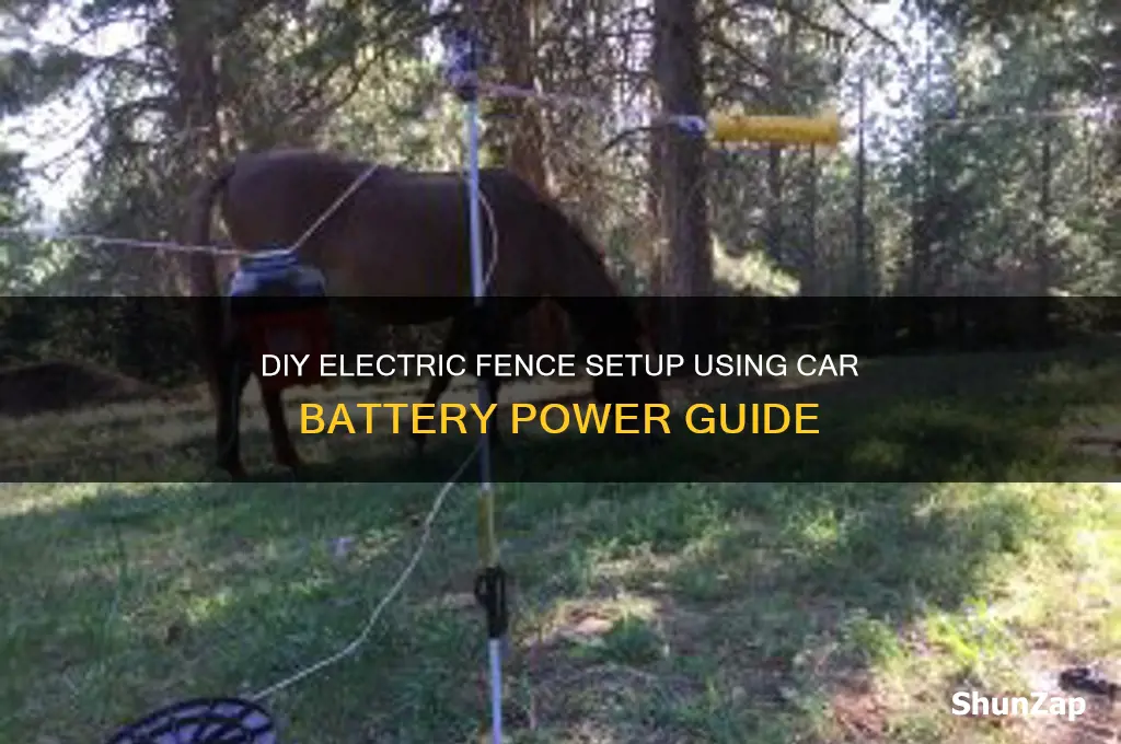 how to make car battery electric fence