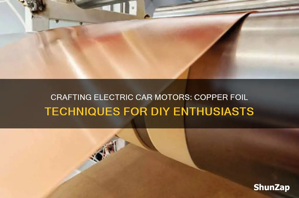 how to make electric car engine fome copper