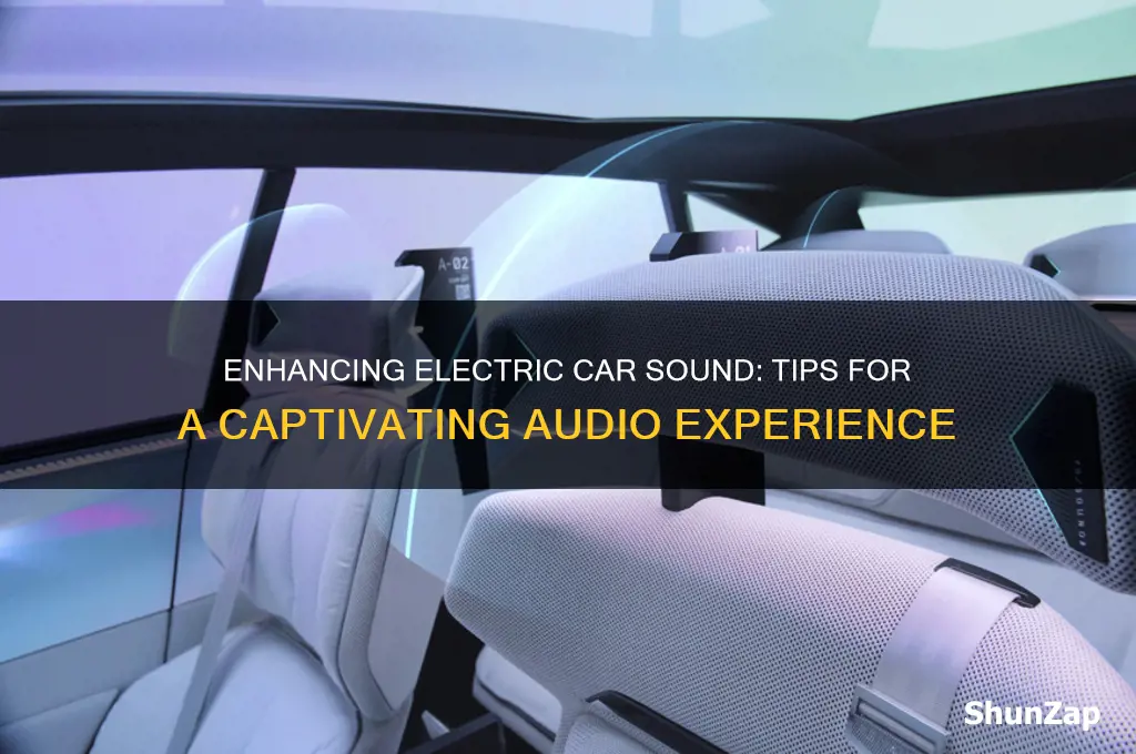 how to make electric cars sound good