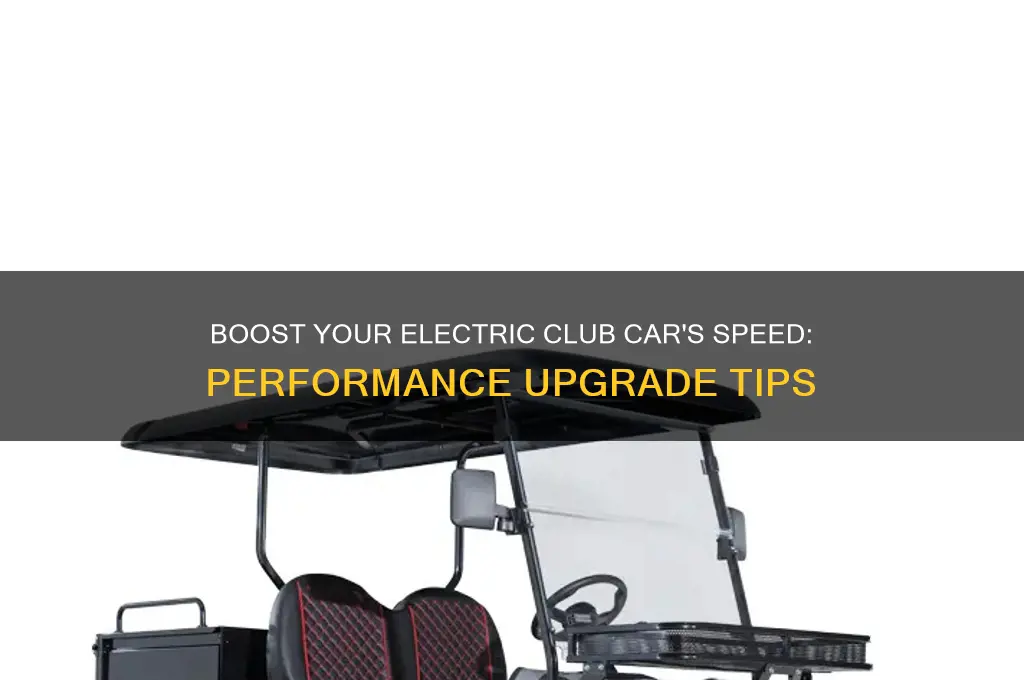 how to make electric ds club car faster