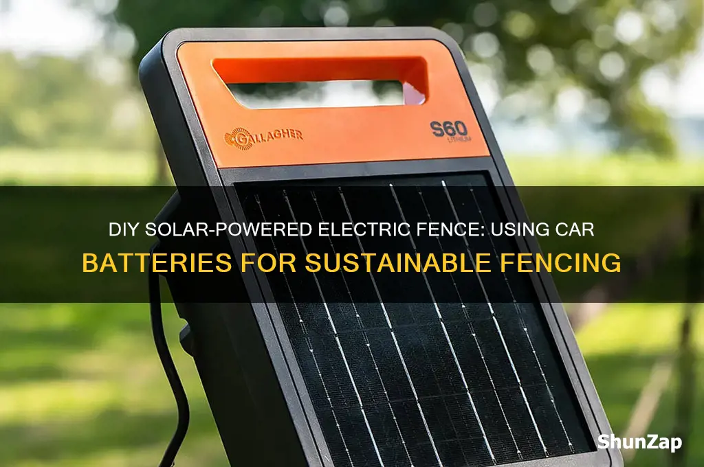 how to make electric fence solar car battery