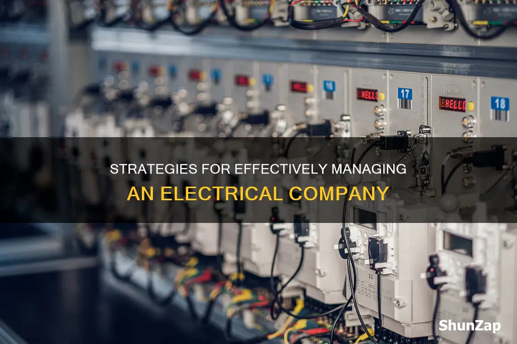 how to manage an electrical company