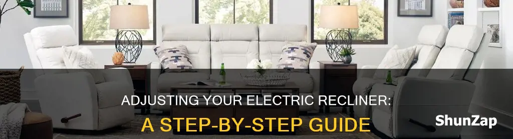 how to manually adjust a electric recliner