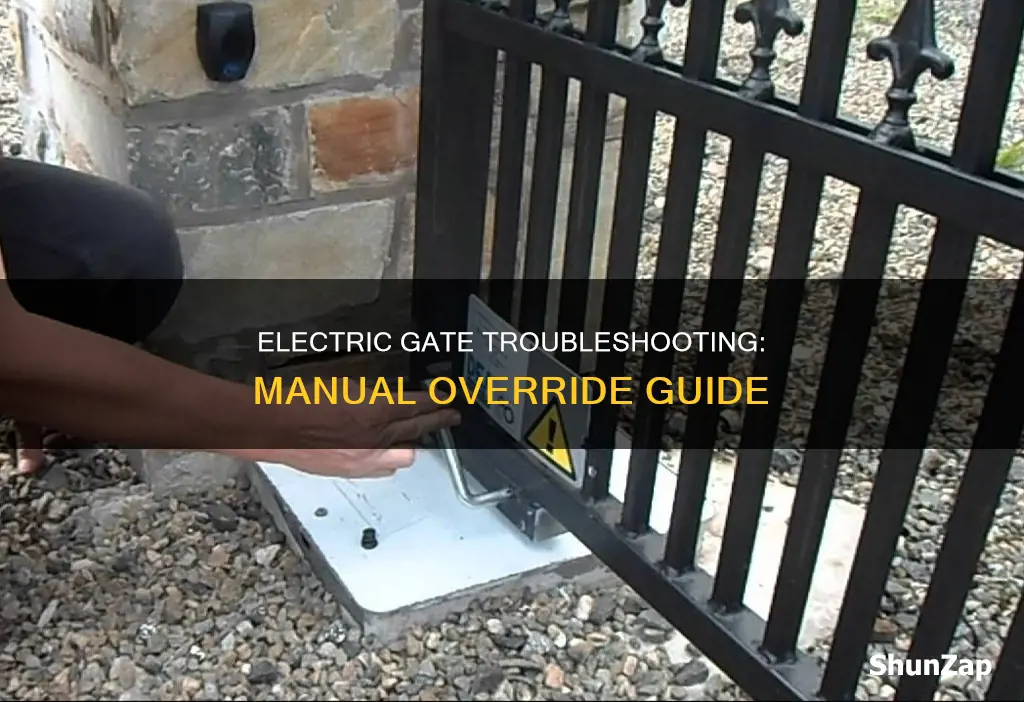 how to manually close an electric gate
