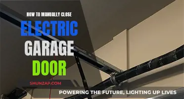 Closing Your Electric Garage Door Manually: A Step-by-Step Guide