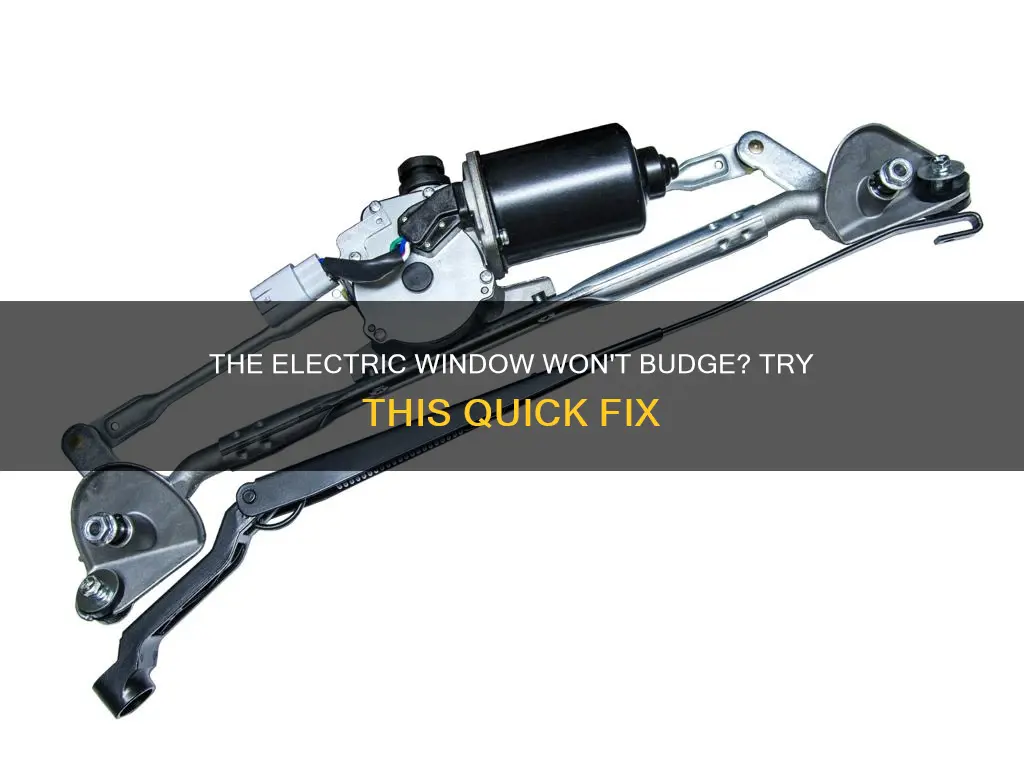 how to manually lower an electric window