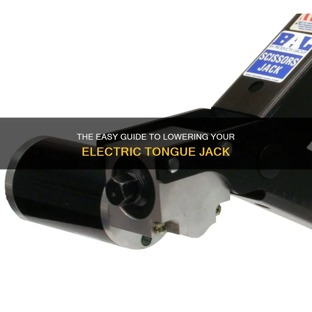 how to manually lower electric tongue jack