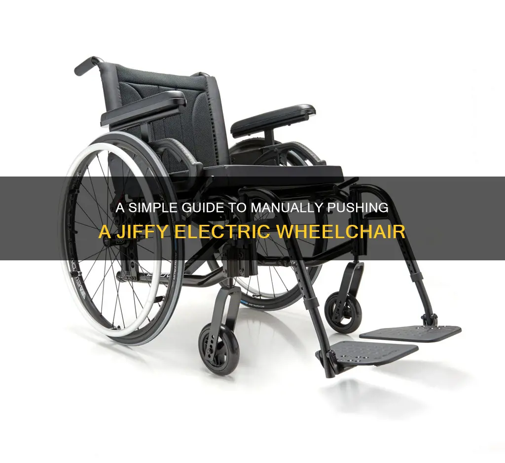 how to manually move jiffy electric wheelchair