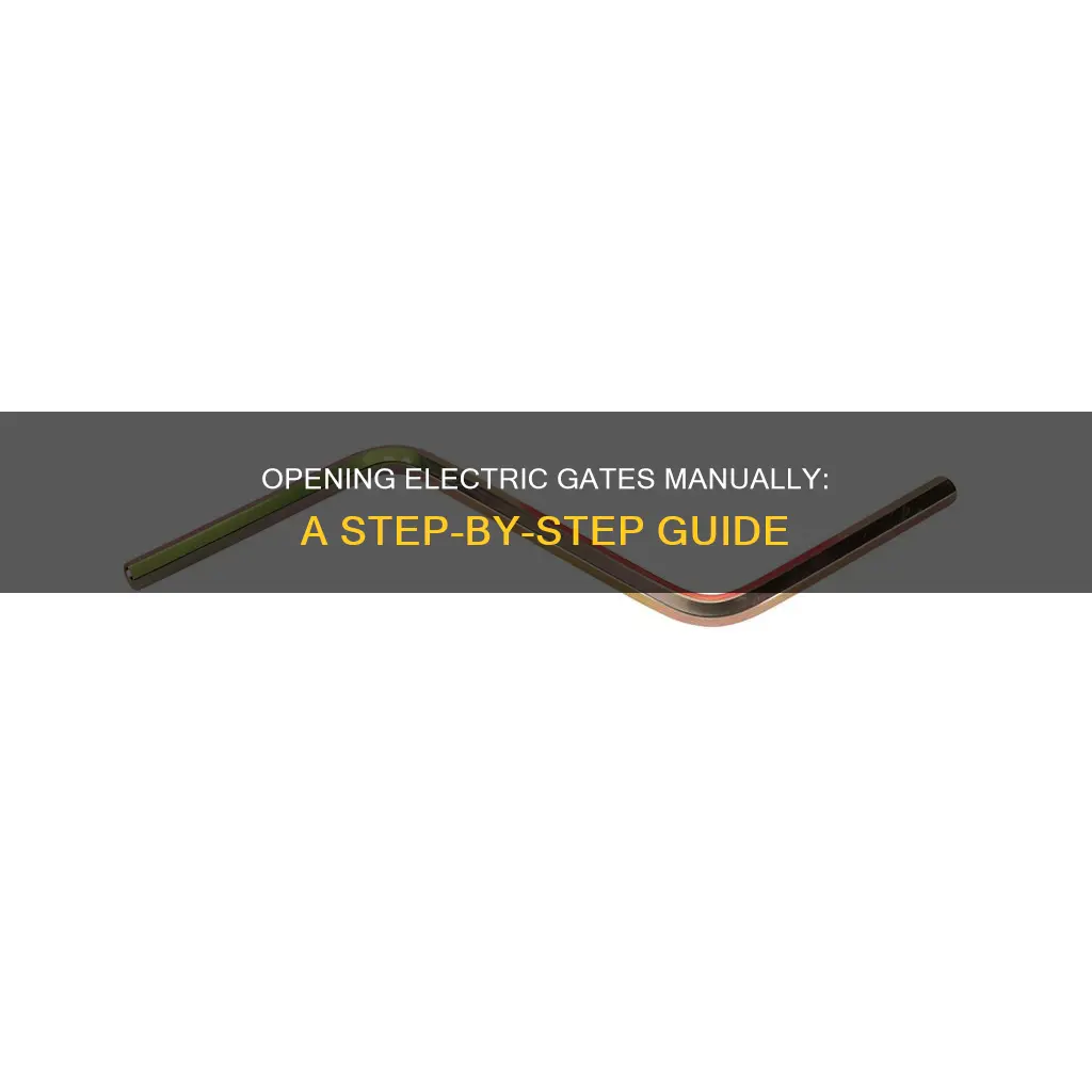 how to manually open an electric gate