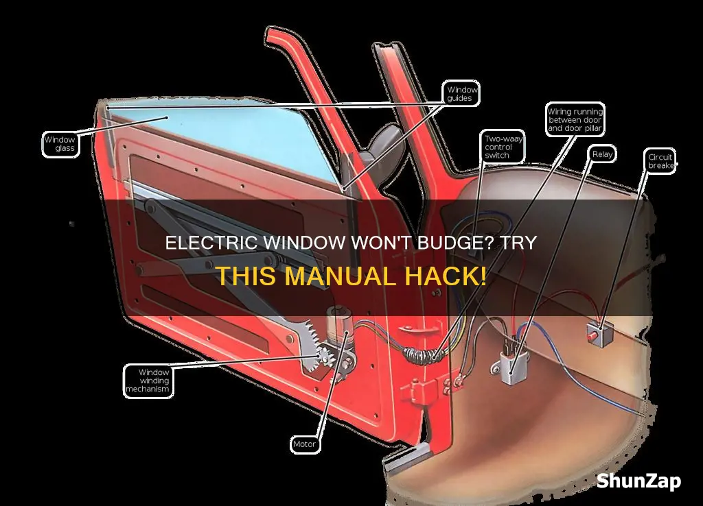 how to manually open an electric window