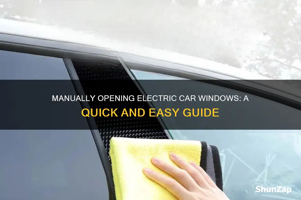 how to manually open electric car window