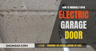 Opening Your Electric Garage Door Manually