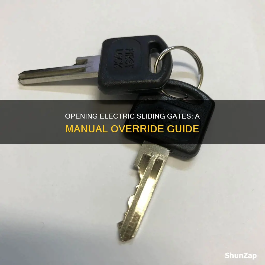 how to manually open electric sliding gate