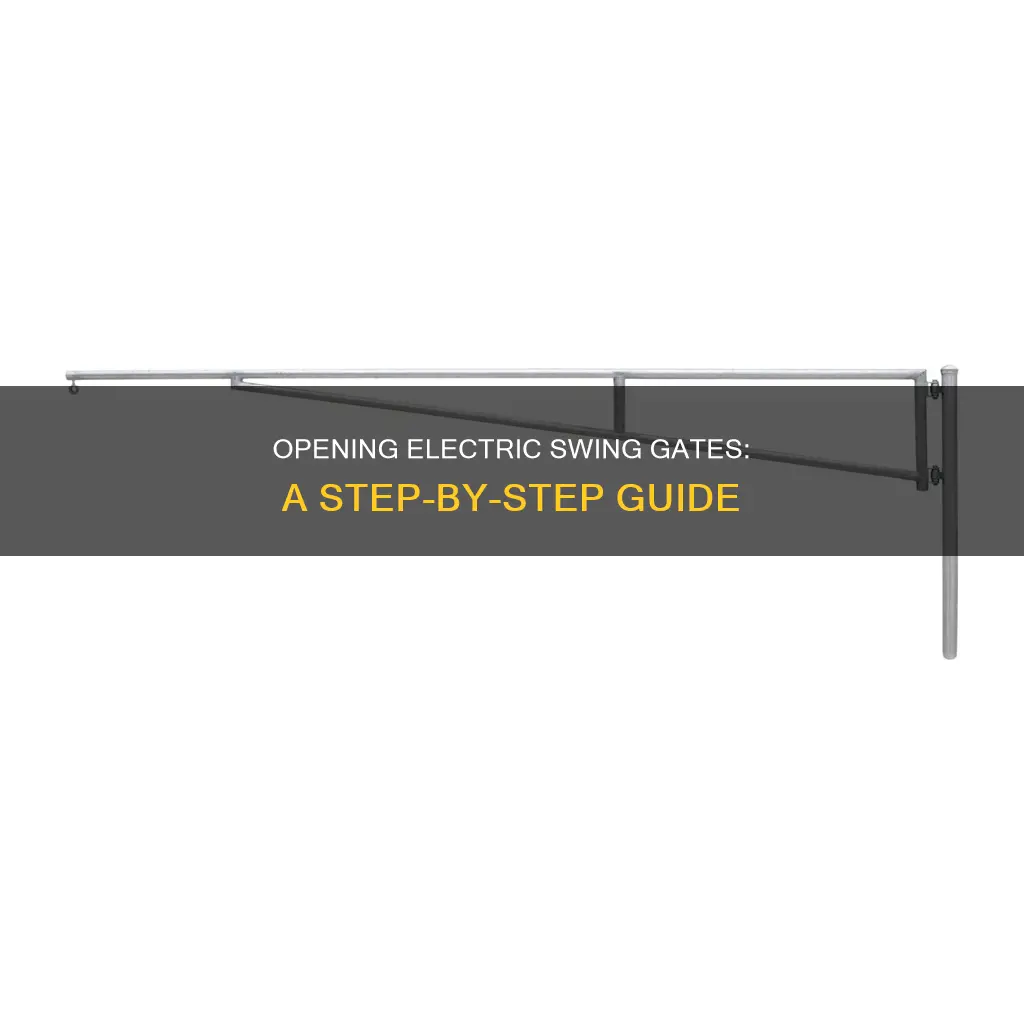 how to manually open electric swing gate