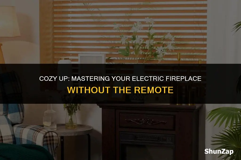 how to manually operate my electric fireplace not using remote