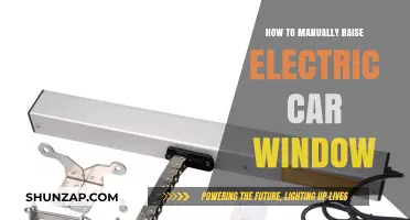 Manually Raising Your Electric Car Window: A Quick DIY Guide