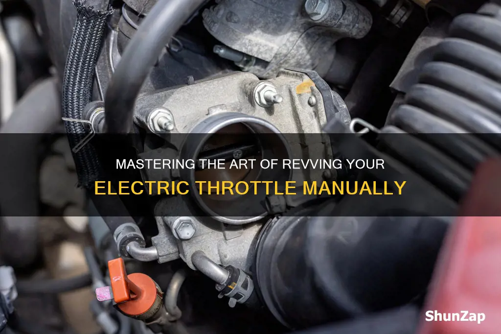 how to manually rev a electric thottle