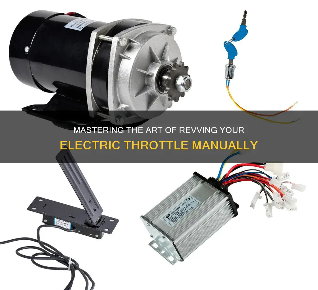 how to manually rev a electric throttle